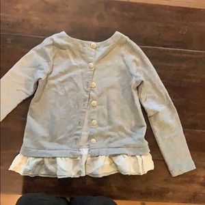 Crewcuts terry cardigan with silk trim